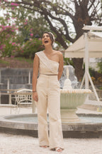 Chic Embroidered Top-Pants