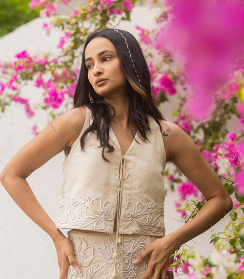 Chic Embroidered Vest