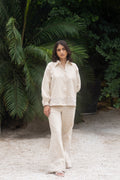 Chic White Embroidered Set