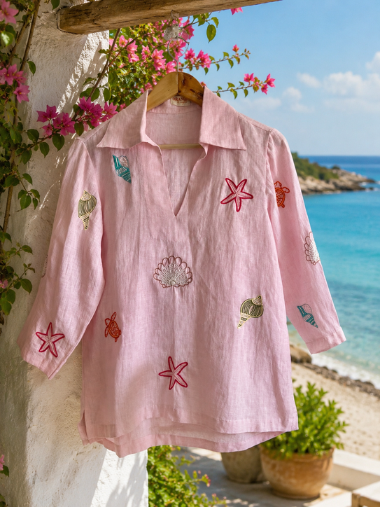 Coral Beach Shirt