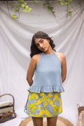 Limoncello Top- short Skirt Set