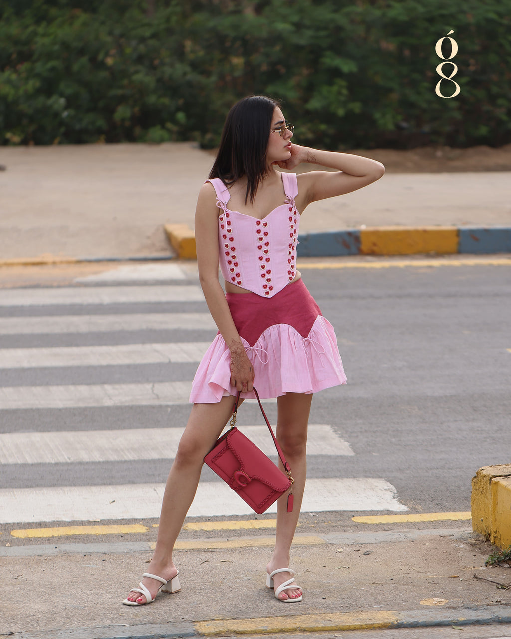 Rosette Mini Skirt