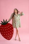 Berry Shirt Dress
