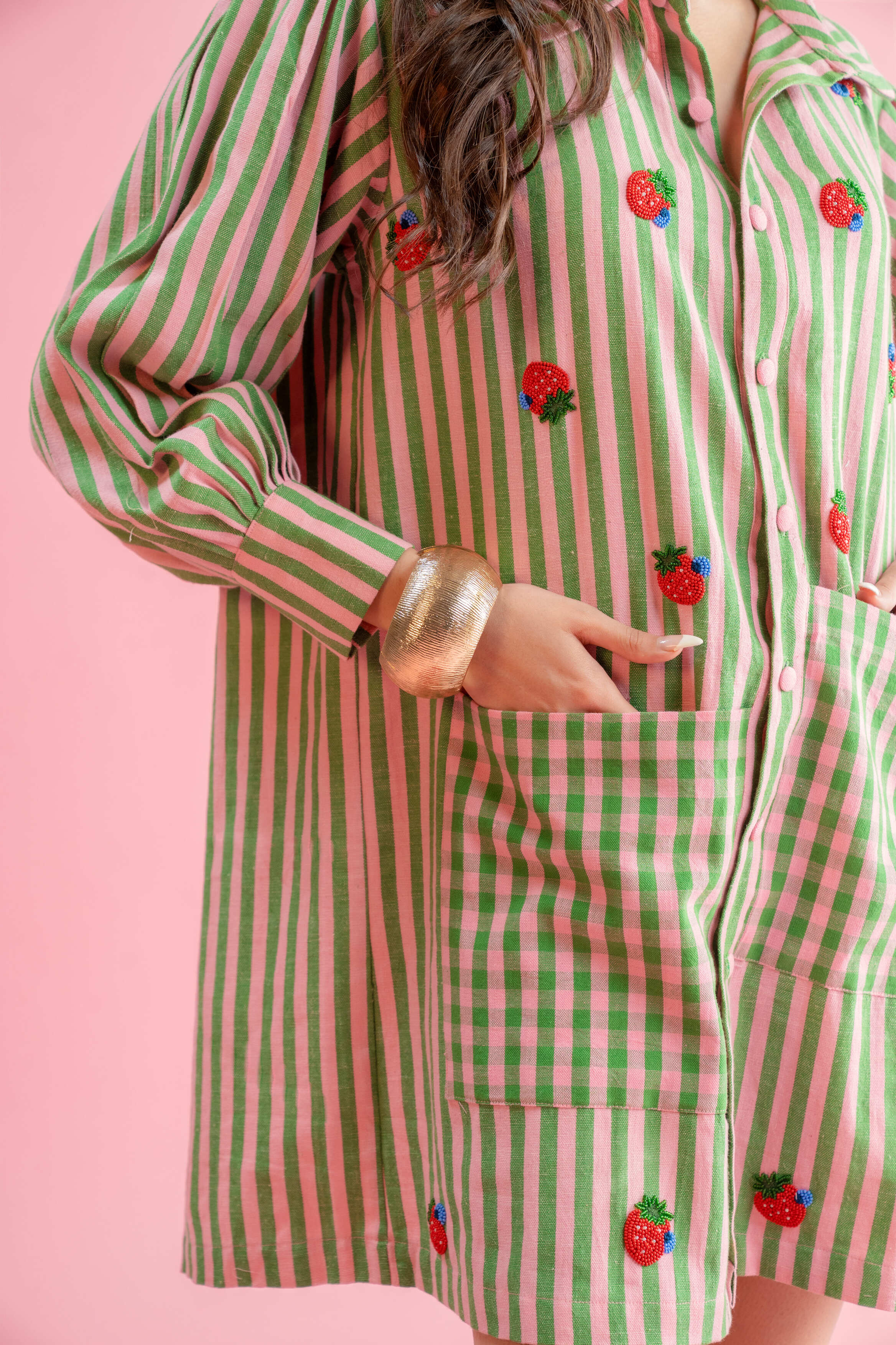 Berry Shirt Dress
