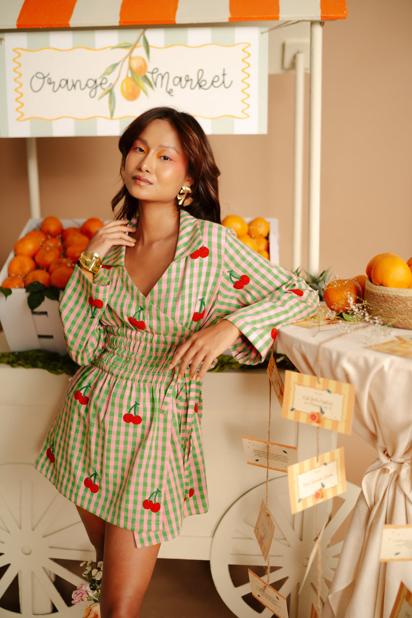 Cherry Blossom Shirt Dress