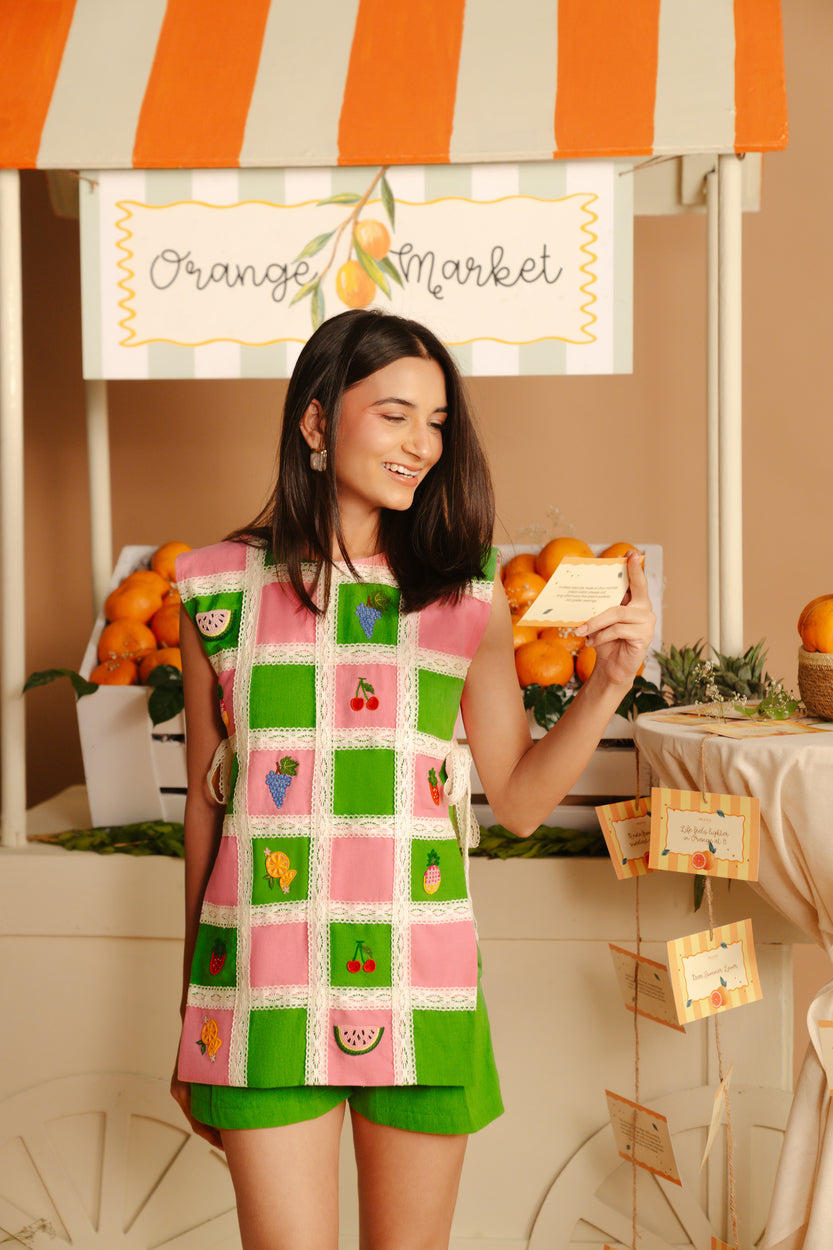 Fruity Jacket Top