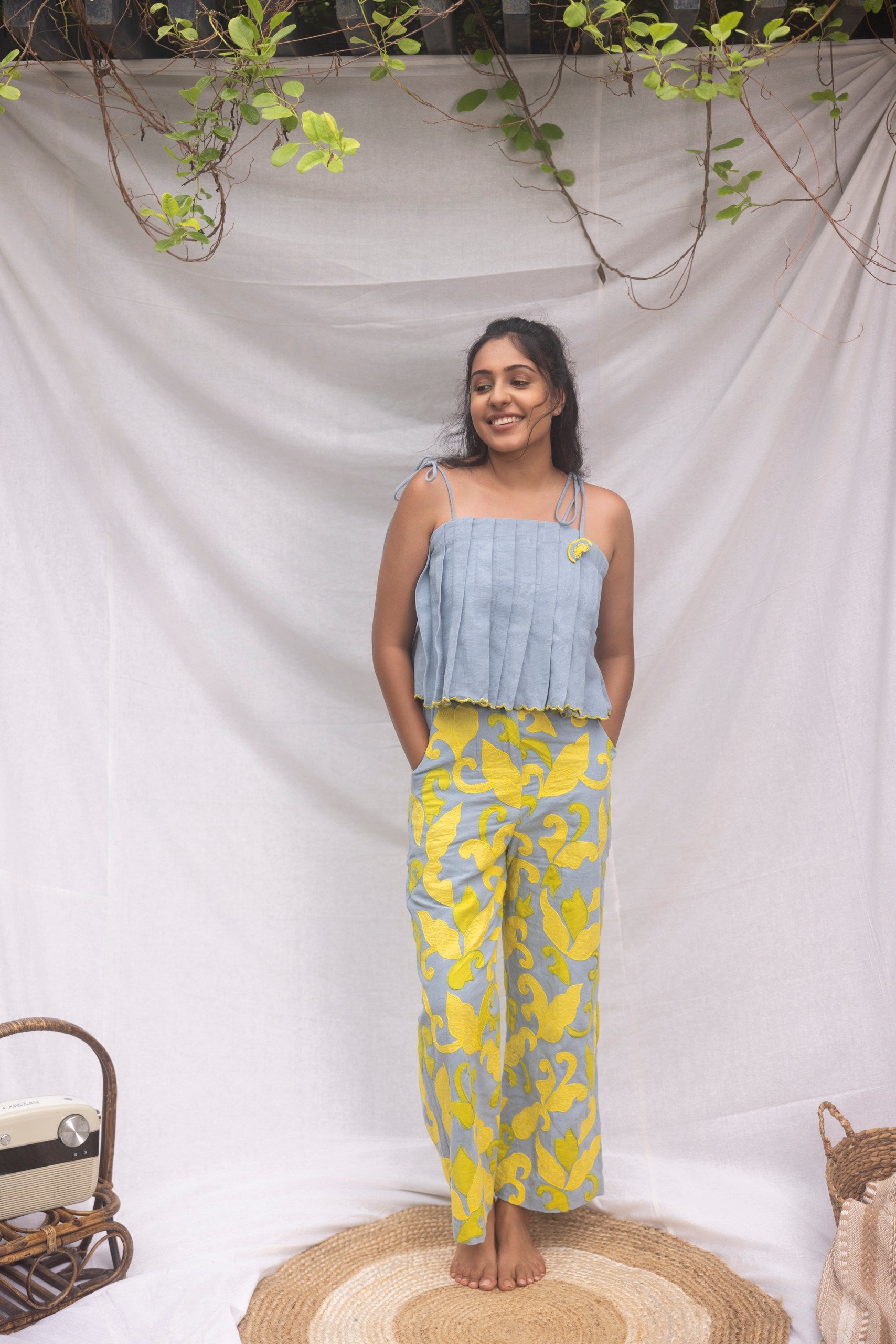 Limoncello Tie-Pants Set